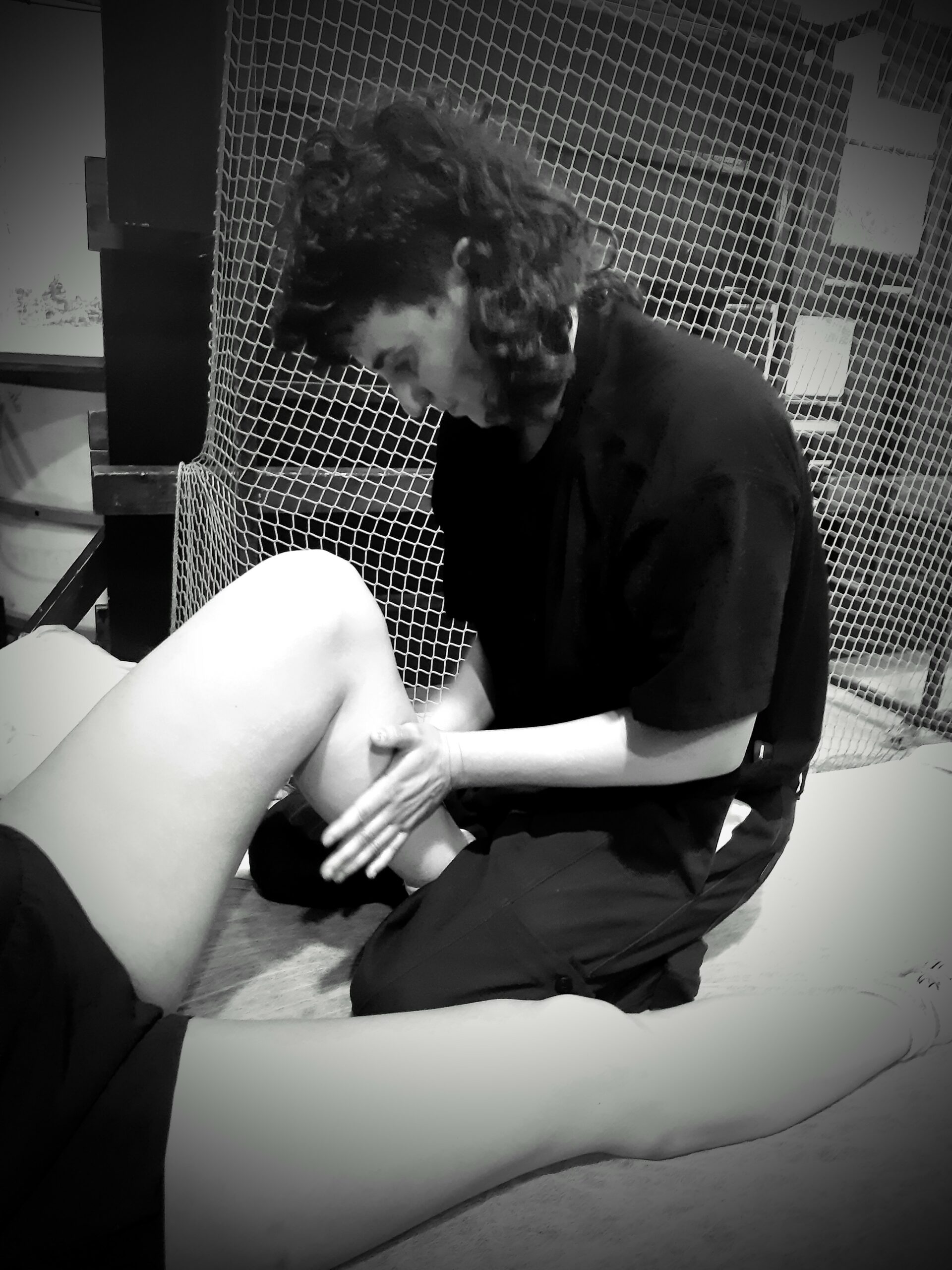 etudiante réalisant une friction du niveau 3